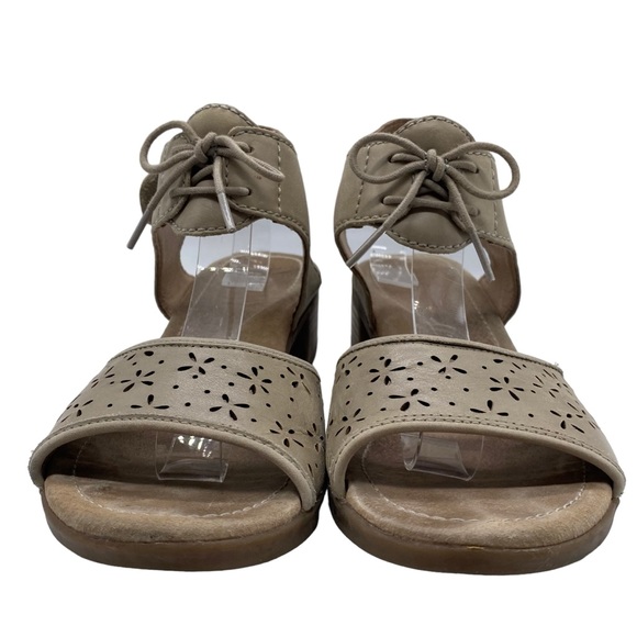 Dansko Sandals Liz Beige Leather Casual Comfort Neutral Womens Size 7.5 - Picture 5 of 11